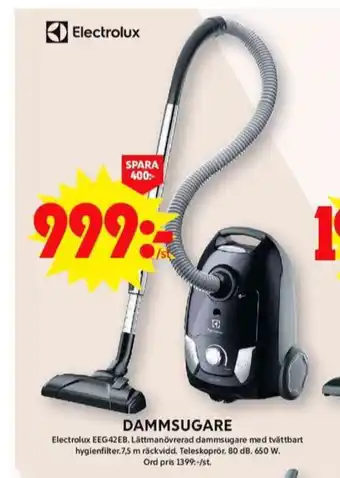 ICA Maxi Electrolux dammsugare erbjuda