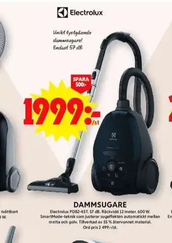 ICA Maxi Electrolux dammsugare erbjuda