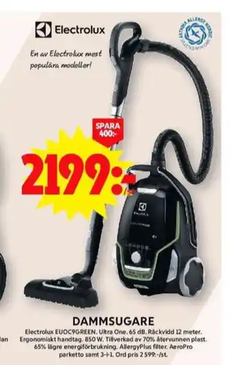 ICA Maxi Electrolux dammsugare erbjuda
