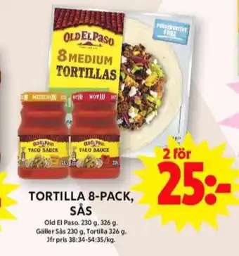 ICA Maxi Old el paso tacosås erbjuda