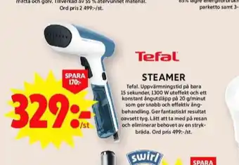 ICA Maxi Tefal steamer erbjuda