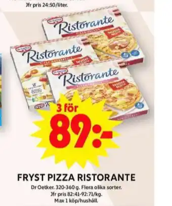 ICA Maxi Ristorante pizza erbjuda