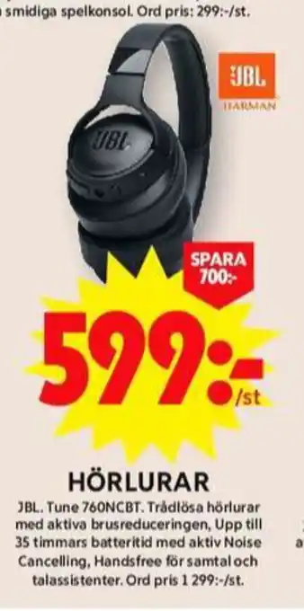 ICA Maxi Jbl headset erbjuda