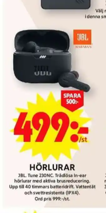 ICA Maxi Jbl headset erbjuda
