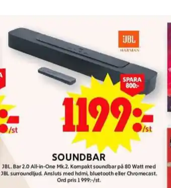ICA Maxi Jbl soundbar erbjuda