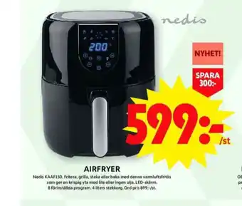 ICA Maxi Nedis airfryer erbjuda