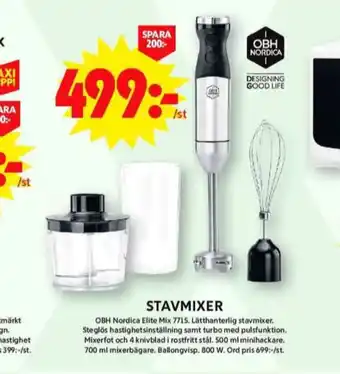 ICA Maxi Obh nordica stavmixer erbjuda