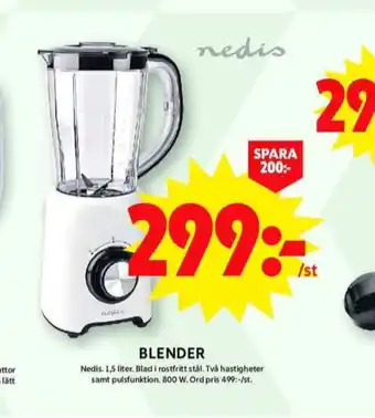 ICA Maxi Nedis blender erbjuda