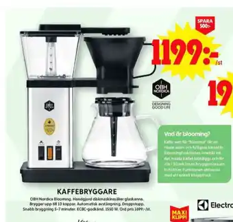 ICA Maxi Obh nordica kaffebryggare erbjuda