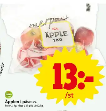 ICA Nära Ica äpplen erbjuda