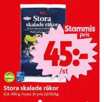 ICA Nära Ica räkor med skal erbjuda
