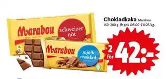 ICA Nära Marabou chokladkaka mjölkchoklad erbjuda