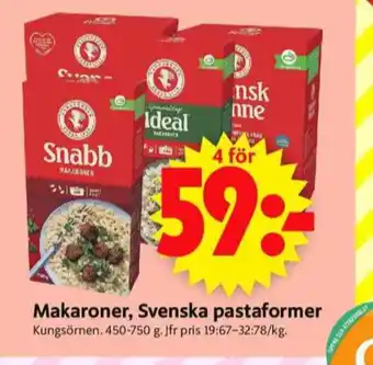 ICA Supermarket Kungsörnen pasta sorterad erbjuda
