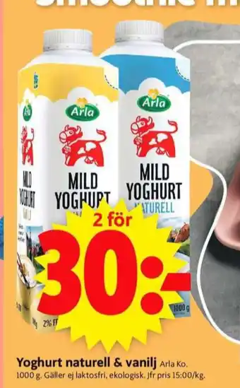ICA Supermarket Arla yoghurt erbjuda