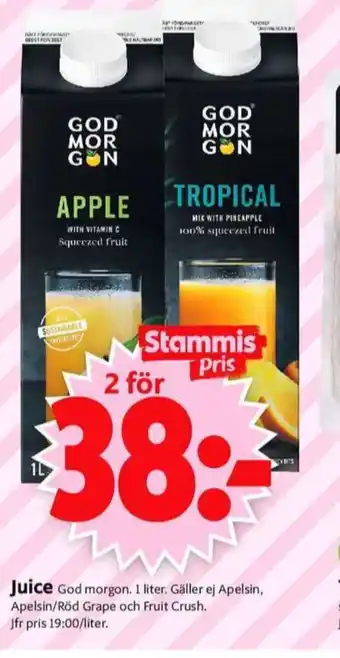 ICA Supermarket God morgon juice erbjuda