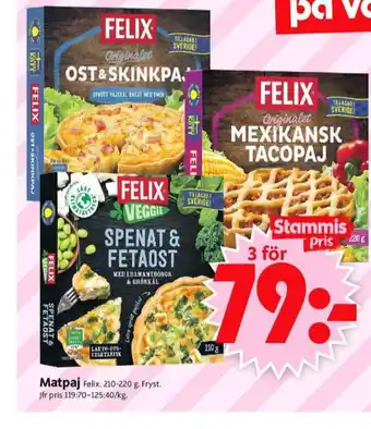 ICA Supermarket Felix matpajer erbjuda