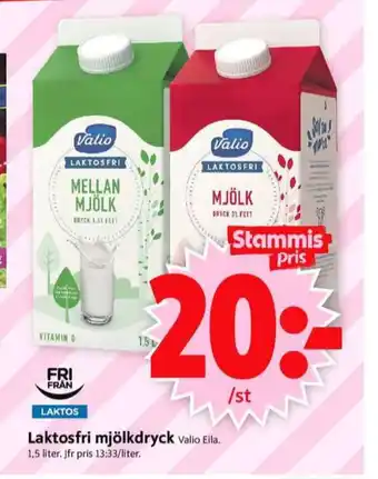 ICA Supermarket Valio mellanmjölk erbjuda
