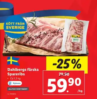 Lidl Dahlbergs spareribs erbjuda