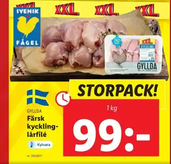 Lidl Gyllda kycklinglårfile erbjuda