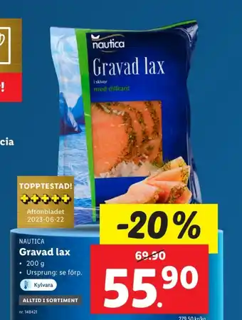 Lidl Nautica lax erbjuda
