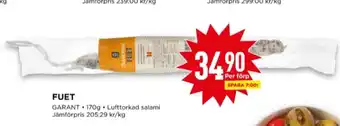 Willys Garant salami erbjuda