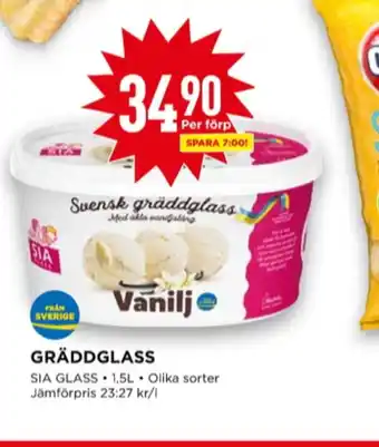 Willys Sia gräddglass erbjuda