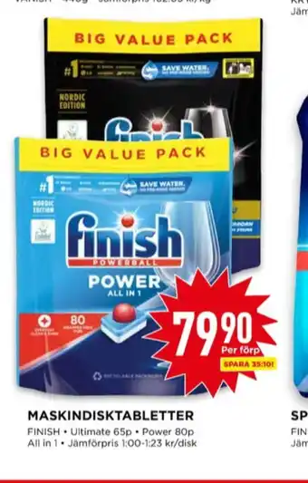 Willys Finish diskmaskintabs erbjuda