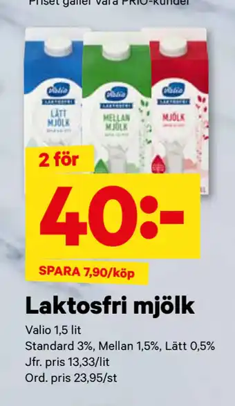 City Gross Laktosfri mjölk erbjuda