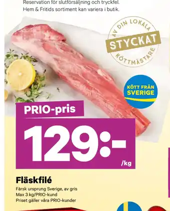 City Gross Fläskfilé erbjuda