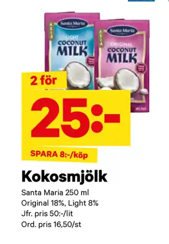 City Gross Kokosmjölk erbjuda