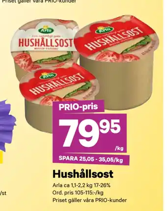 City Gross Hushållsost erbjuda