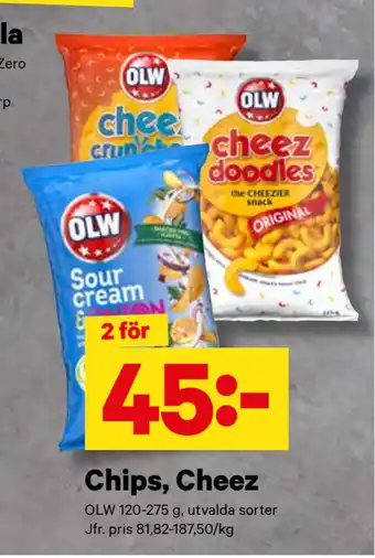 City Gross Chips, cheez erbjuda