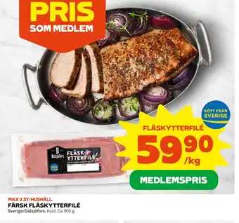 Coop Daglivs Färsk fläskytterfilé erbjuda