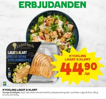 Coop Daglivs Kyckling lagat & klart erbjuda