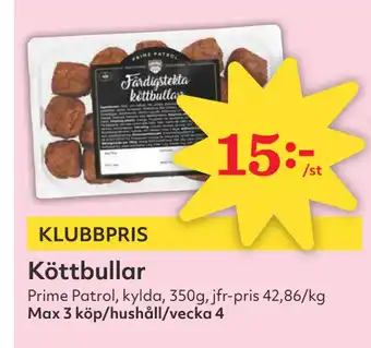 Hemköp Köttbullar erbjuda