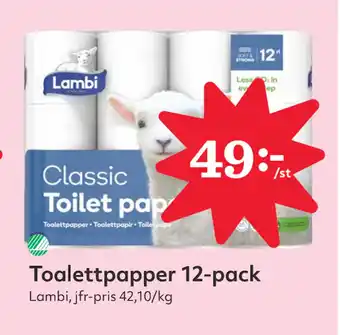Hemköp Toalettpapper 12-pack erbjuda