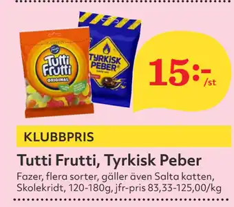 Hemköp Tutti frutti, tyrkisk peber erbjuda