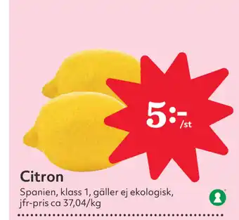 Hemköp Citron erbjuda