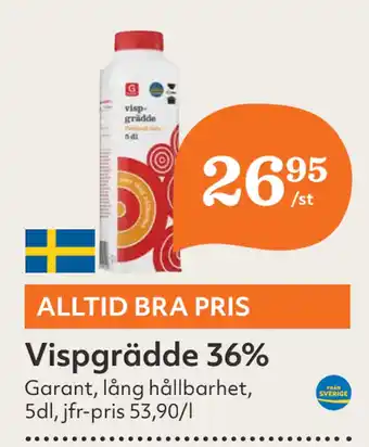 Hemköp Vispgrädde 36% erbjuda