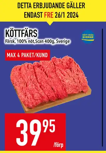 Matdax Köttfärs erbjuda