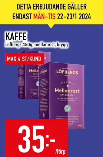 Matdax Kaffe erbjuda
