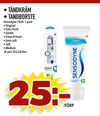 Matdax Tändkräm • tandborste erbjuda
