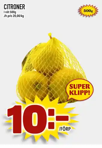 Nya Pulsen Citroner erbjuda