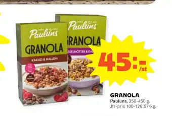 Stora Coop Granola erbjuda