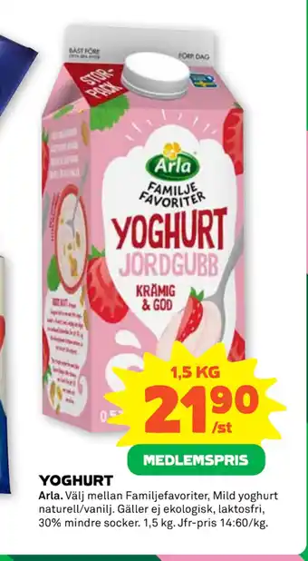 Stora Coop Yoghurt erbjuda