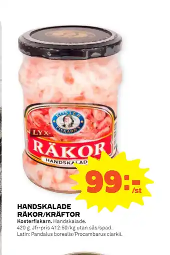 Stora Coop Handskalade räkor/kräftor erbjuda