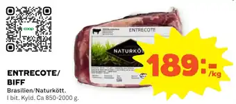 Stora Coop Entrecote/ biff erbjuda