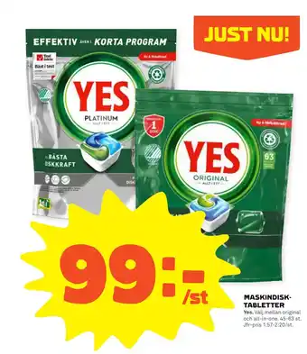 Stora Coop Maskindisktabletter erbjuda