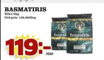 Supergrossen Basmatiris erbjuda