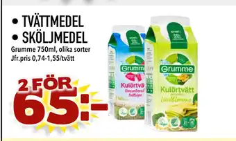 Supergrossen Tvättmedel • sköljmedel erbjuda